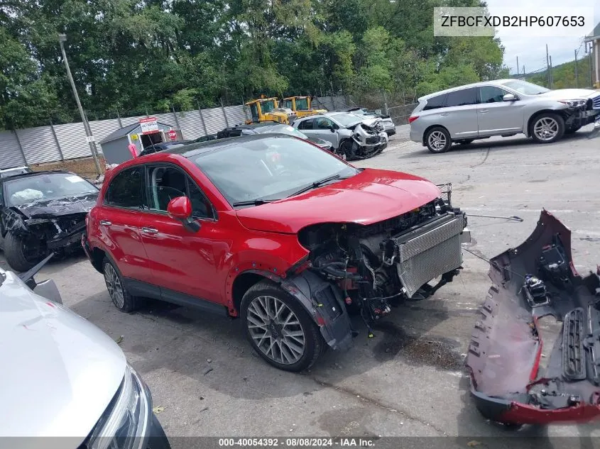 ZFBCFXDB2HP607653 2017 Fiat 500X Lounge Fwd