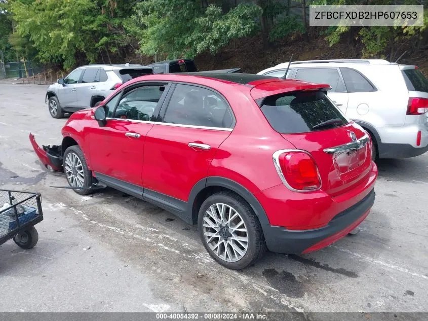 ZFBCFXDB2HP607653 2017 Fiat 500X Lounge Fwd