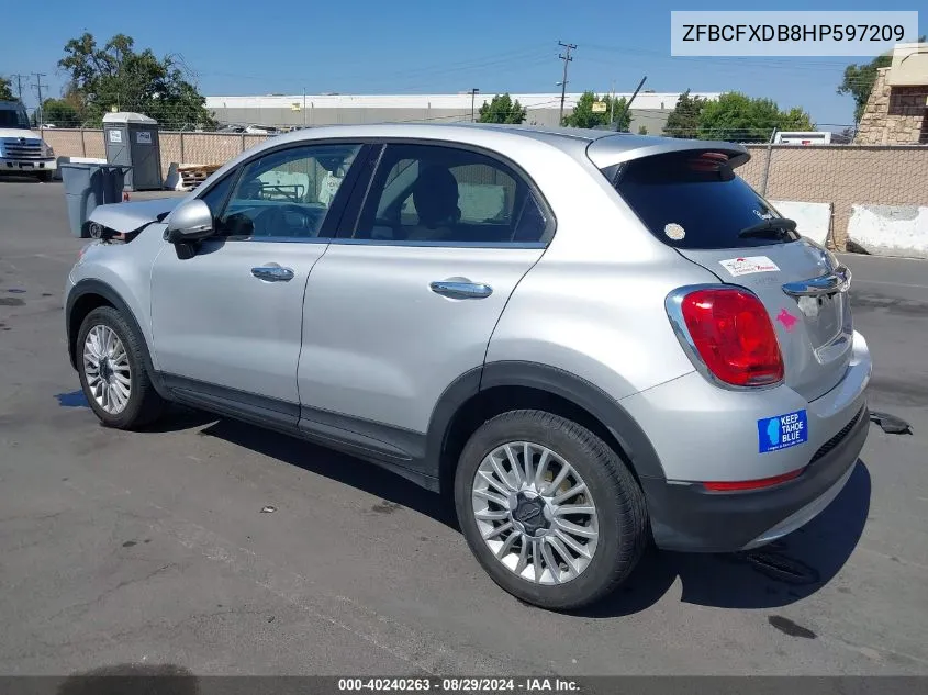 ZFBCFXDB8HP597209 2017 Fiat 500X Lounge Fwd