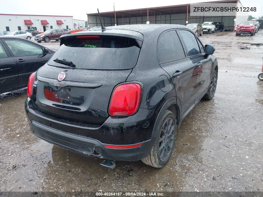 ZFBCFXCB5HP612248 2017 Fiat 500X Urbana Fwd