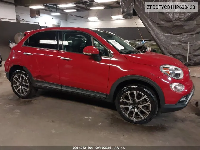 2017 Fiat 500X Trekking Awd VIN: ZFBCFYCB1HP630428 Lot: 40321664