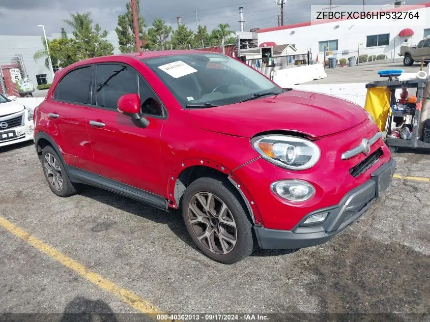 2017 Fiat 500X Trekking Fwd VIN: ZFBCFXCB6HP532764 Lot: 40362013