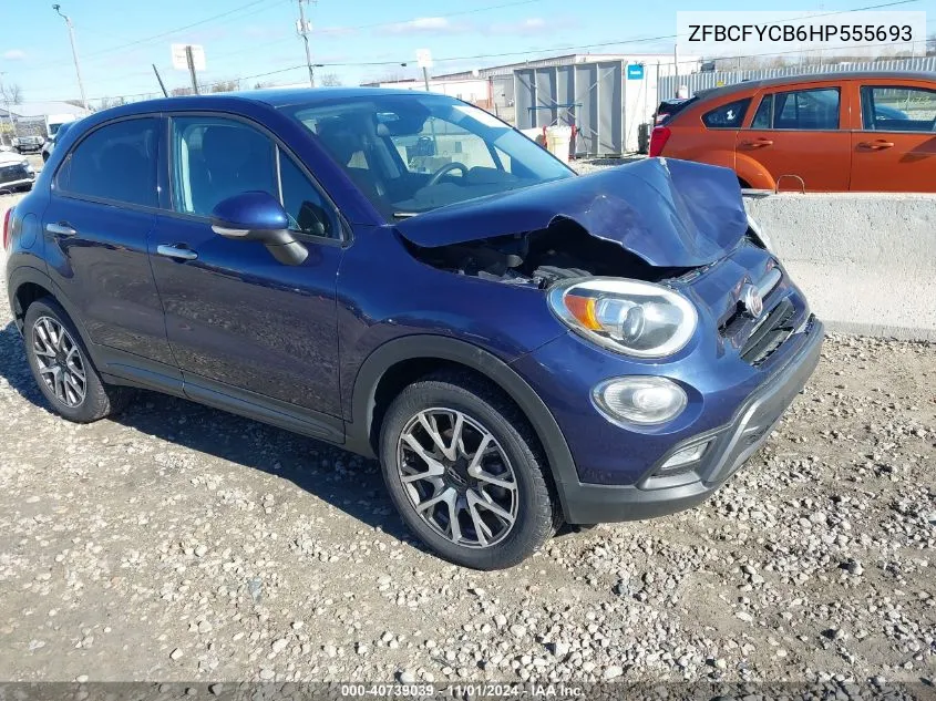 2017 Fiat 500X Trekking Awd VIN: ZFBCFYCB6HP555693 Lot: 40739039