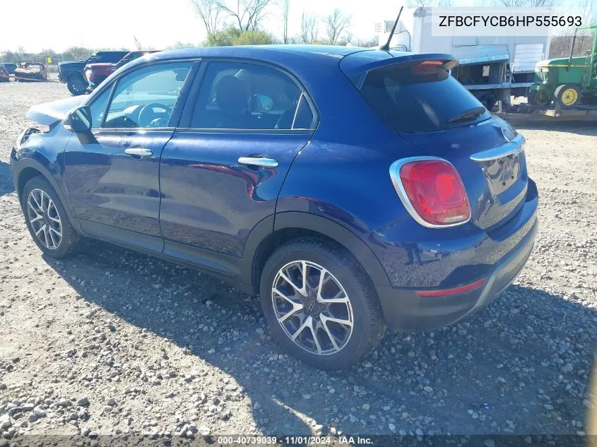 2017 Fiat 500X Trekking Awd VIN: ZFBCFYCB6HP555693 Lot: 40739039