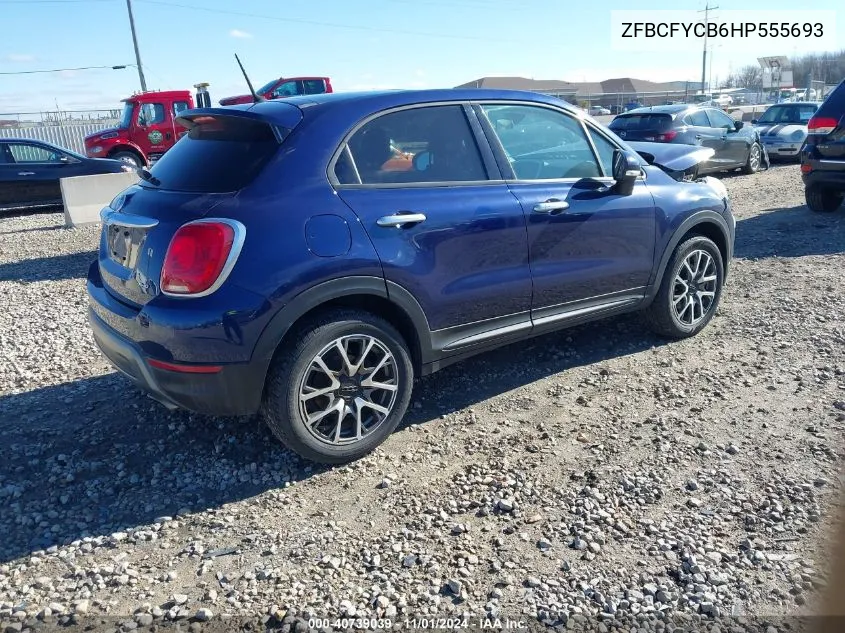 2017 Fiat 500X Trekking Awd VIN: ZFBCFYCB6HP555693 Lot: 40739039