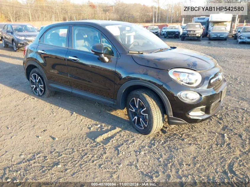 2017 Fiat 500X Pop Awd VIN: ZFBCFYAB1HP542580 Lot: 40780894