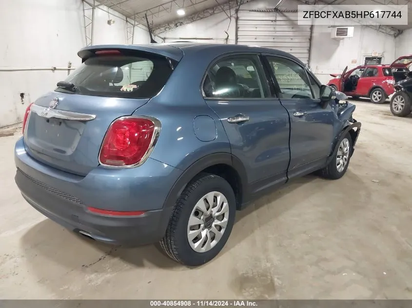 2017 Fiat 500X Pop Fwd VIN: ZFBCFXAB5HP617744 Lot: 40854908