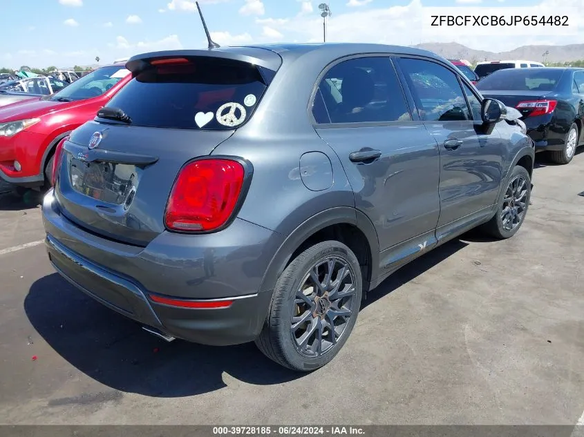 ZFBCFXCB6JP654482 2018 Fiat 500X Urbana Fwd