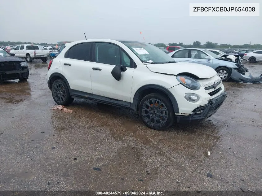 ZFBCFXCB0JP654008 2018 Fiat 500X Urbana Edition