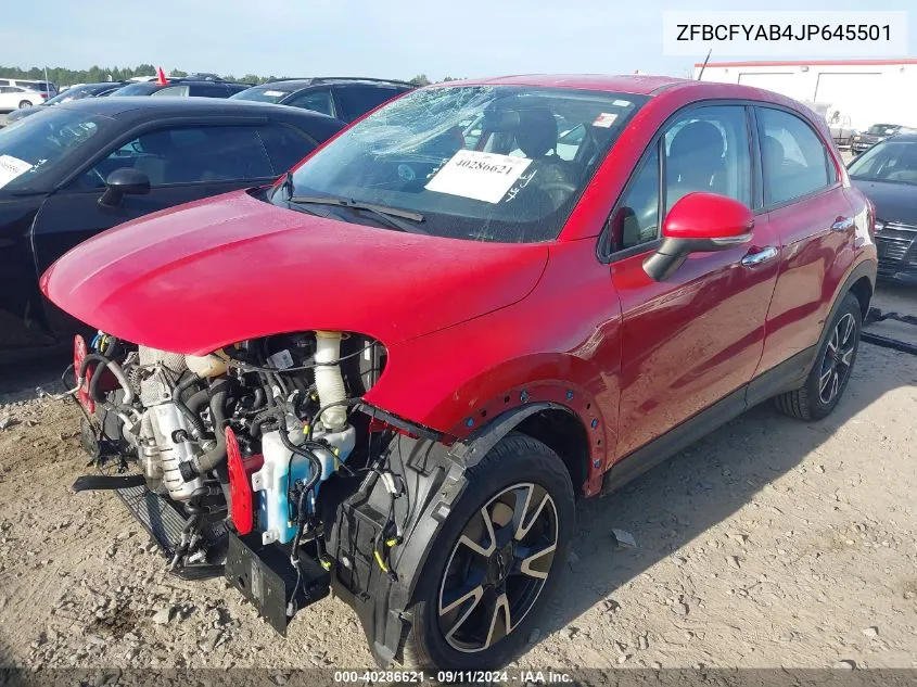 ZFBCFYAB4JP645501 2018 Fiat 500X Pop