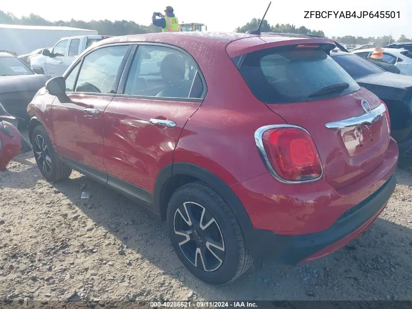 ZFBCFYAB4JP645501 2018 Fiat 500X Pop