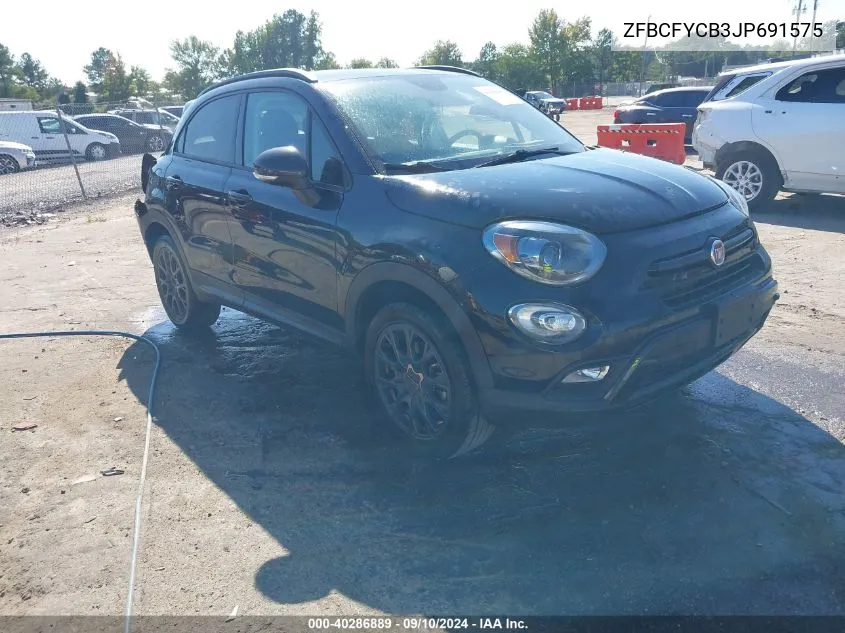 ZFBCFYCB3JP691575 2018 Fiat 500X Urbana Awd