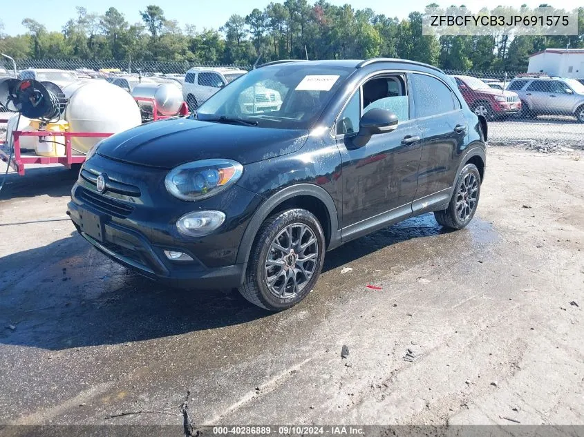 ZFBCFYCB3JP691575 2018 Fiat 500X Urbana Awd