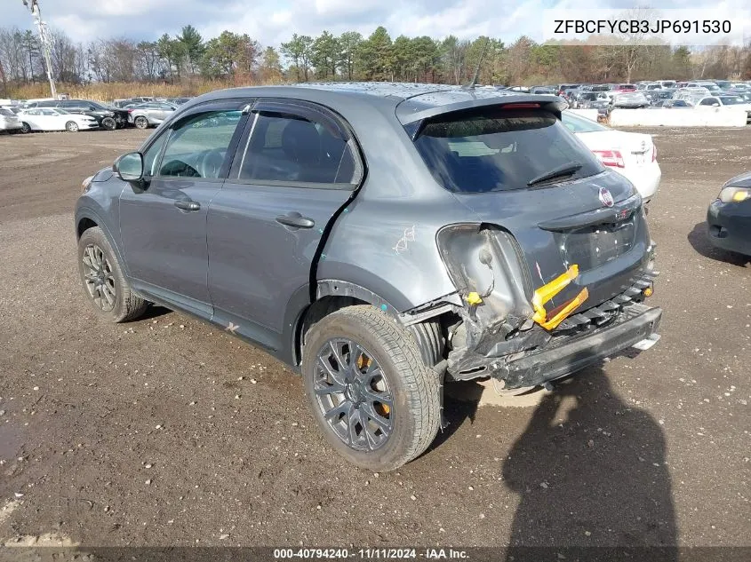 2018 Fiat 500X Urbana Awd VIN: ZFBCFYCB3JP691530 Lot: 40794240