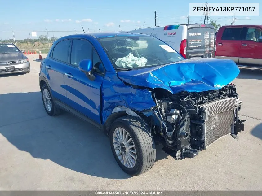 2019 Fiat 500X Pop Awd VIN: ZFBNFYA13KP771057 Lot: 40344507