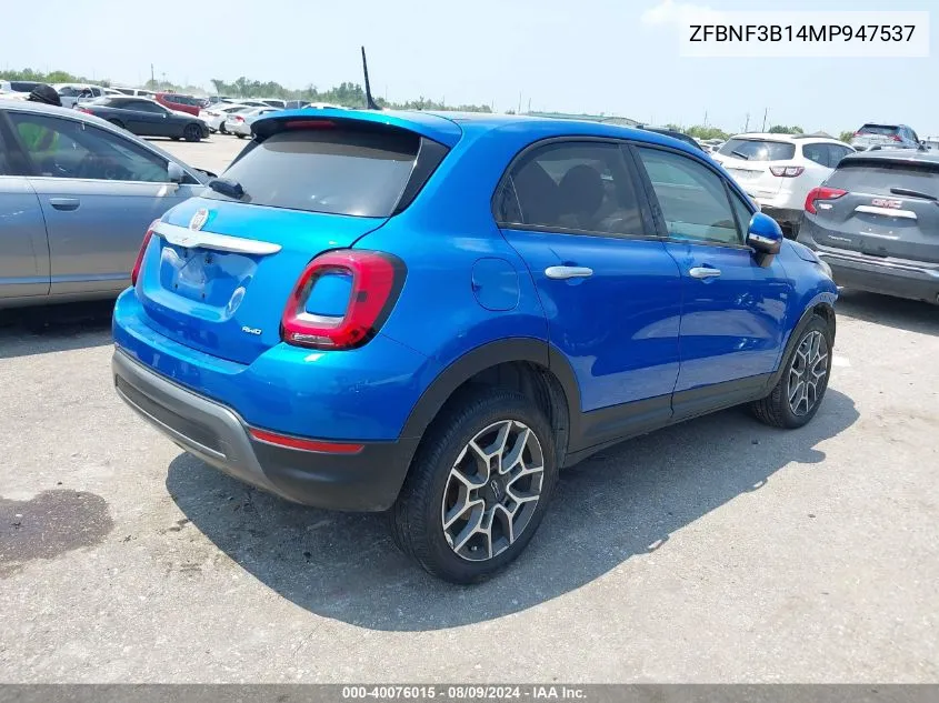 ZFBNF3B14MP947537 2021 Fiat 500X Trekking Awd