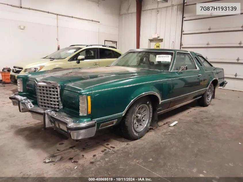 1977 Ford T-Bird VIN: 7G87H193139 Lot: 40569519