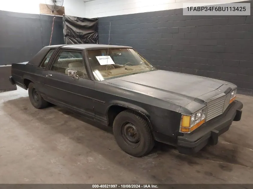 1FABP34F6BU113425 1981 Ford Ltd Crown Victoria