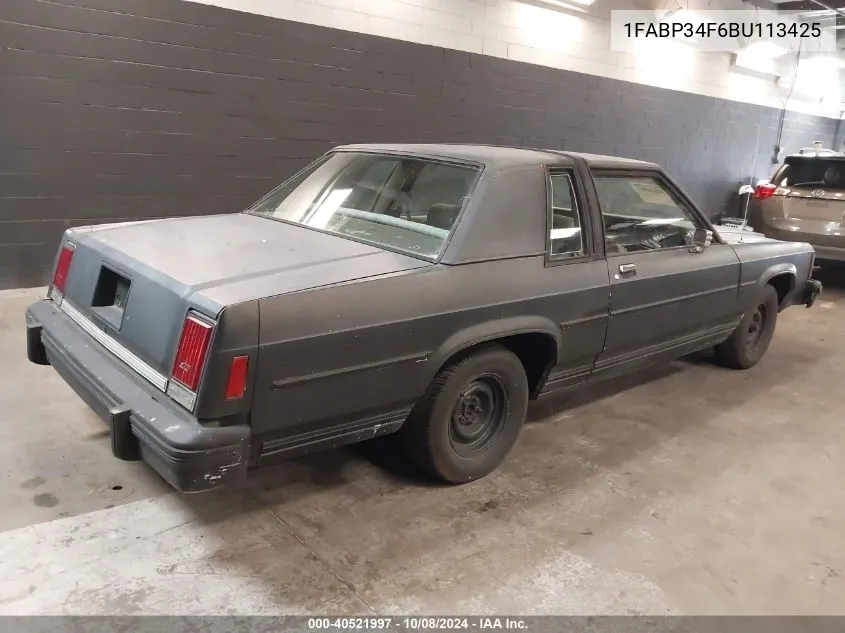 1FABP34F6BU113425 1981 Ford Ltd Crown Victoria