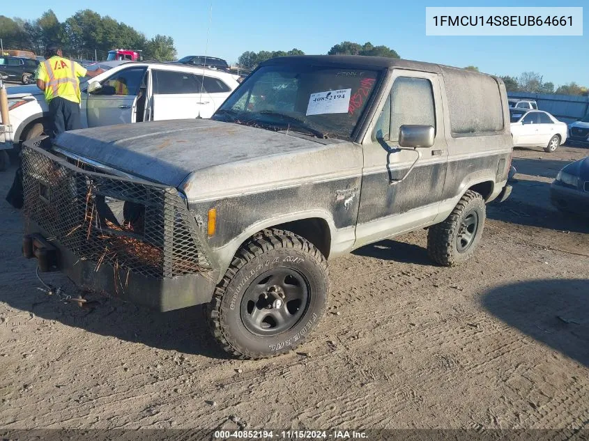 1984 Ford Bronco Ii VIN: 1FMCU14S8EUB64661 Lot: 40852194