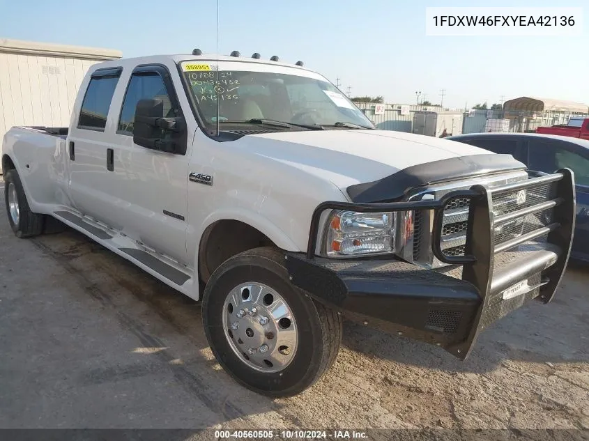 1FDXW46FXYEA42136 2000 Ford F-450 Chassis Lariat/Xl/Xlt