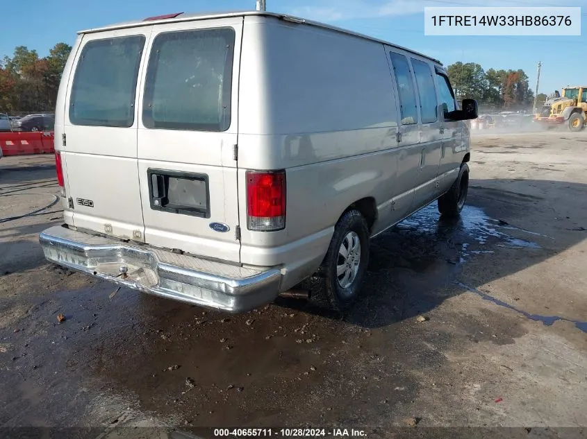 2003 Ford E-150 Commercial/Recreational VIN: 1FTRE14W33HB86376 Lot: 40655711