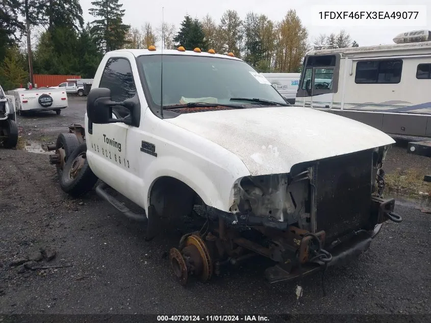 1FDXF46FX3EA49077 2003 Ford F-450 Chassis Xl/Xlt