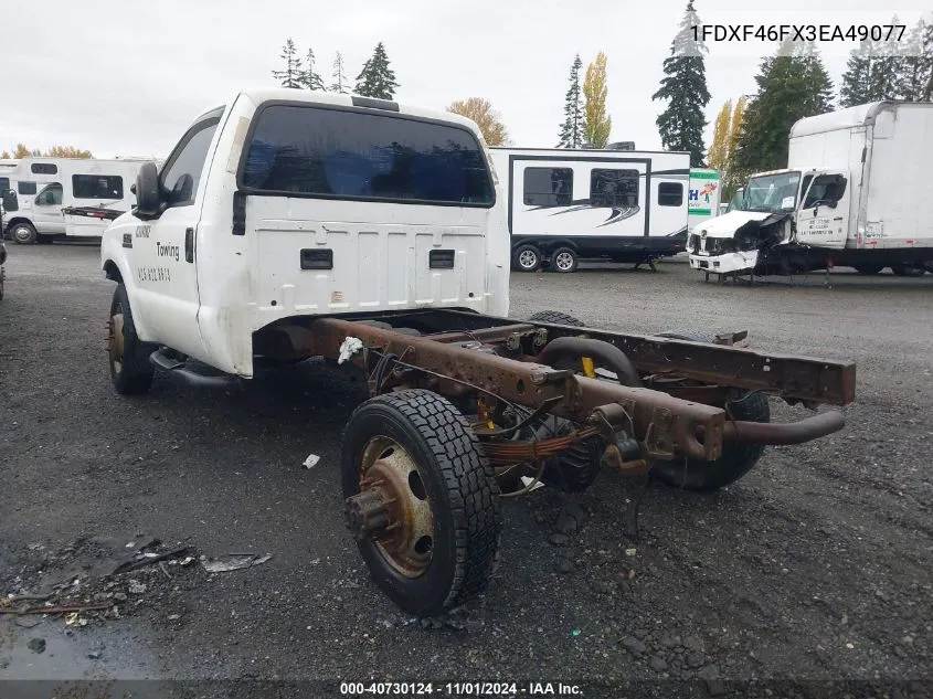 1FDXF46FX3EA49077 2003 Ford F-450 Chassis Xl/Xlt