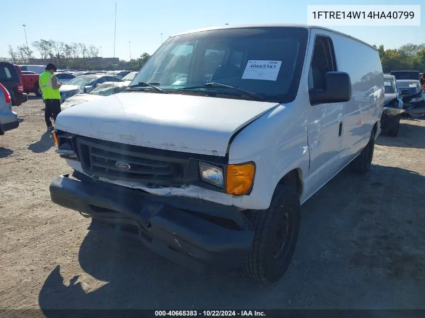 2004 Ford E-150 Commercial/Recreational VIN: 1FTRE14W14HA40799 Lot: 40665383