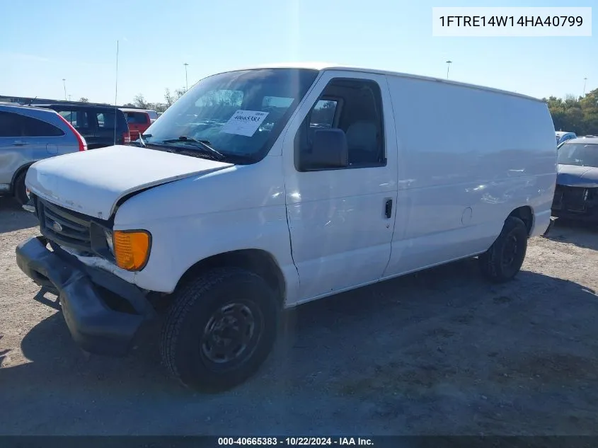 2004 Ford E-150 Commercial/Recreational VIN: 1FTRE14W14HA40799 Lot: 40665383