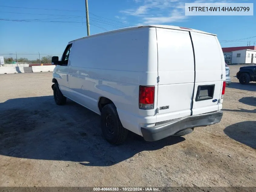 2004 Ford E-150 Commercial/Recreational VIN: 1FTRE14W14HA40799 Lot: 40665383