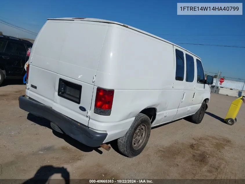 2004 Ford E-150 Commercial/Recreational VIN: 1FTRE14W14HA40799 Lot: 40665383