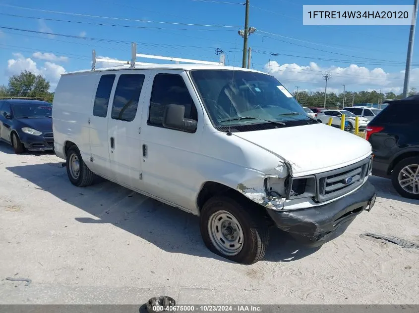 2004 Ford E-150 Commercial/Recreational VIN: 1FTRE14W34HA20120 Lot: 40675000