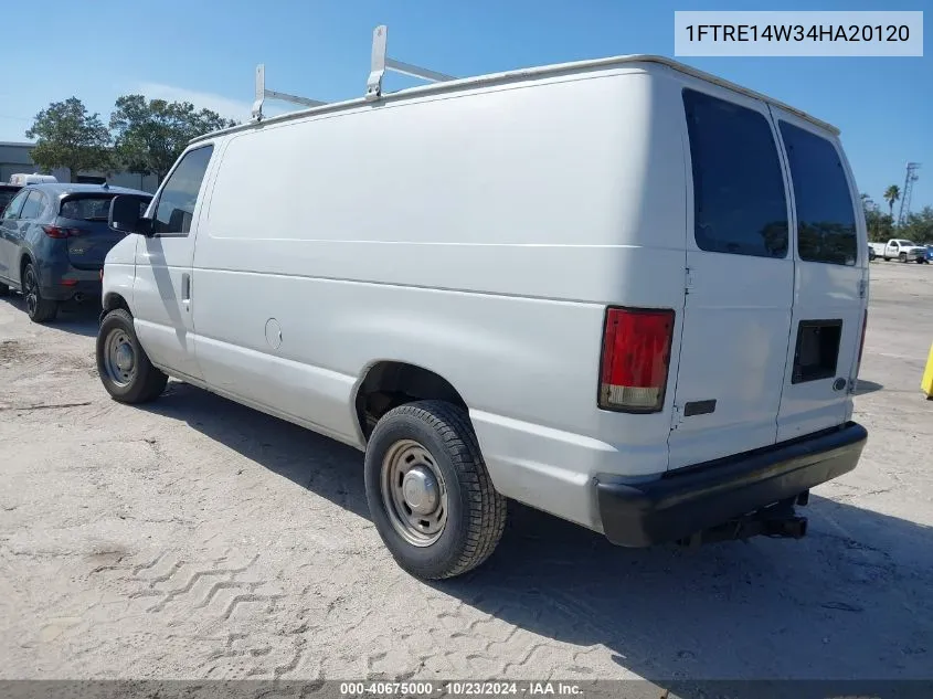 2004 Ford E-150 Commercial/Recreational VIN: 1FTRE14W34HA20120 Lot: 40675000