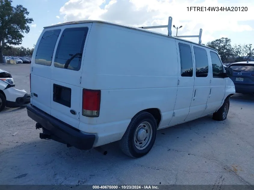 2004 Ford E-150 Commercial/Recreational VIN: 1FTRE14W34HA20120 Lot: 40675000