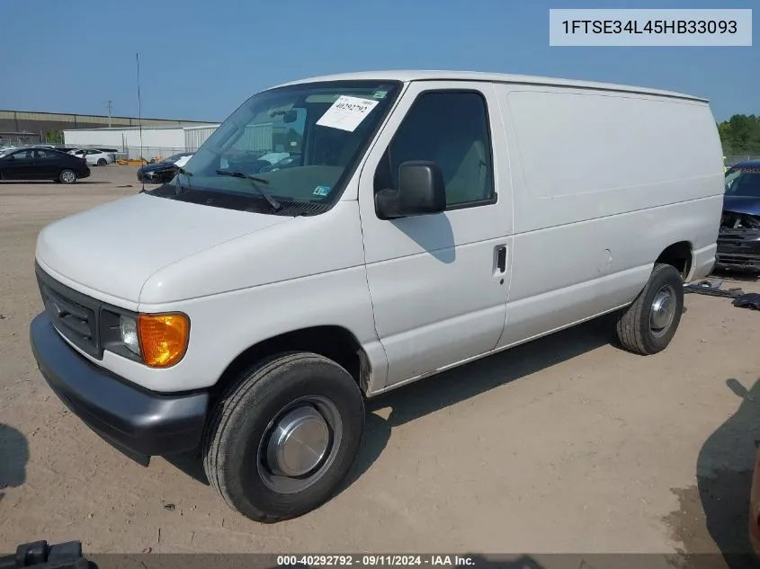 2005 Ford E-350 Super Duty Commercial/Recreational VIN: 1FTSE34L45HB33093 Lot: 40292792