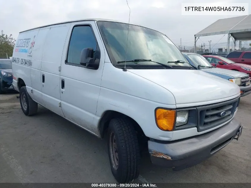 2005 Ford E-150 Commercial/Recreational VIN: 1FTRE14W05HA67736 Lot: 40379380