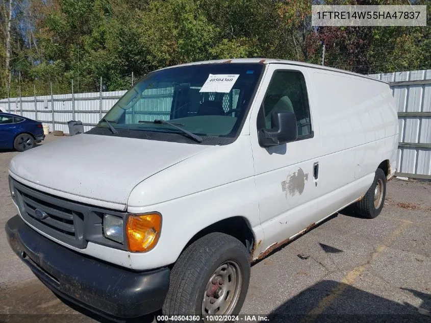 2005 Ford E-150 Commercial/Recreational VIN: 1FTRE14W55HA47837 Lot: 40504360