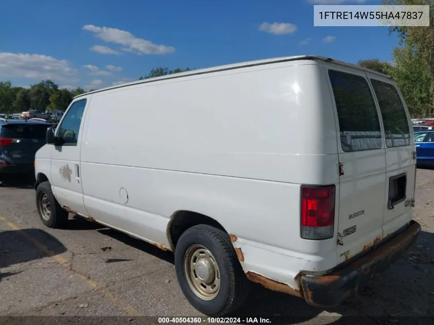 2005 Ford E-150 Commercial/Recreational VIN: 1FTRE14W55HA47837 Lot: 40504360