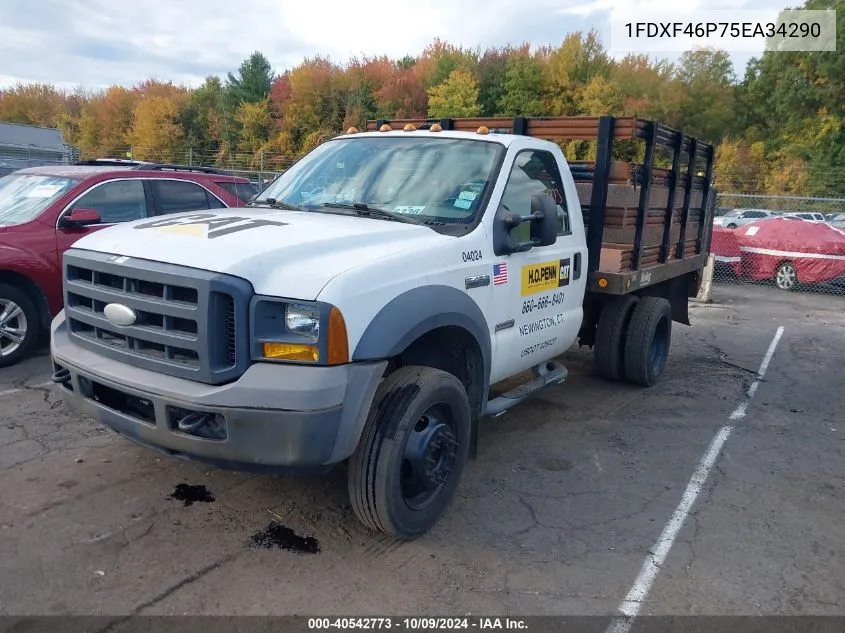 2005 Ford F-450 Chassis Xl/Xlt VIN: 1FDXF46P75EA34290 Lot: 40542773