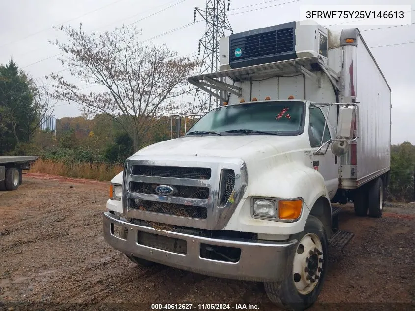 2005 Ford F-750 Xl/Xlt VIN: 3FRWF75Y25V146613 Lot: 40612627