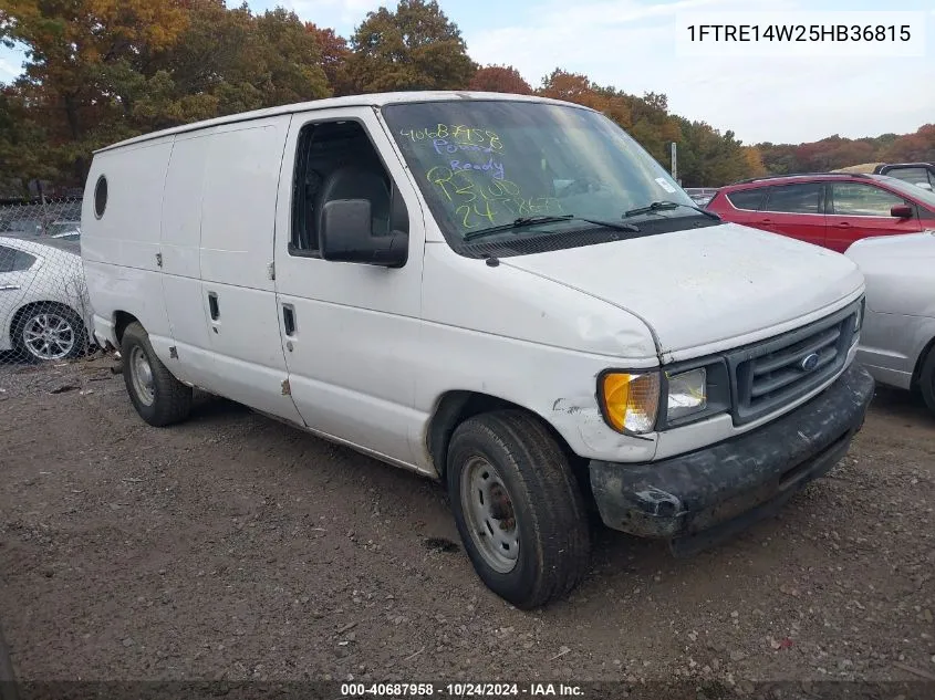 2005 Ford E-150 Commercial/Recreational VIN: 1FTRE14W25HB36815 Lot: 40687958