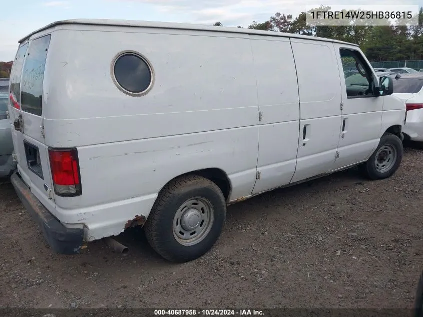 2005 Ford E-150 Commercial/Recreational VIN: 1FTRE14W25HB36815 Lot: 40687958