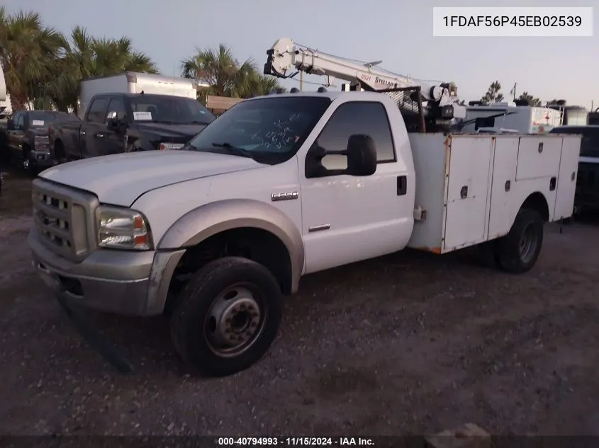 2005 Ford F-550 Chassis Xl/Xlt VIN: 1FDAF56P45EB02539 Lot: 40794993