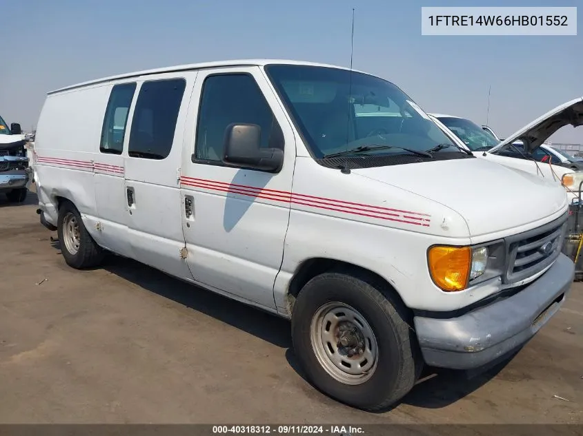 2006 Ford E-150 Commercial/Recreational VIN: 1FTRE14W66HB01552 Lot: 40318312