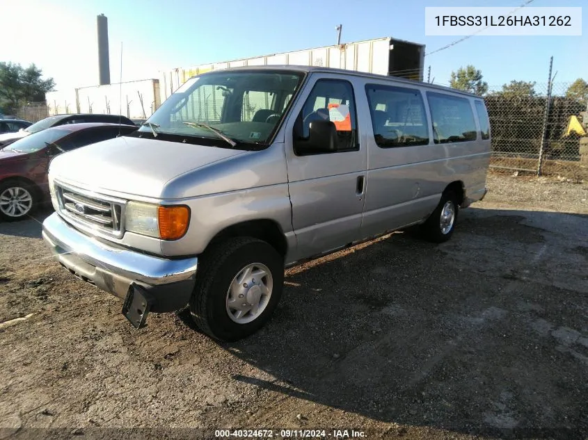 2006 Ford E-350 Super Duty Xl/Xlt VIN: 1FBSS31L26HA31262 Lot: 40324672