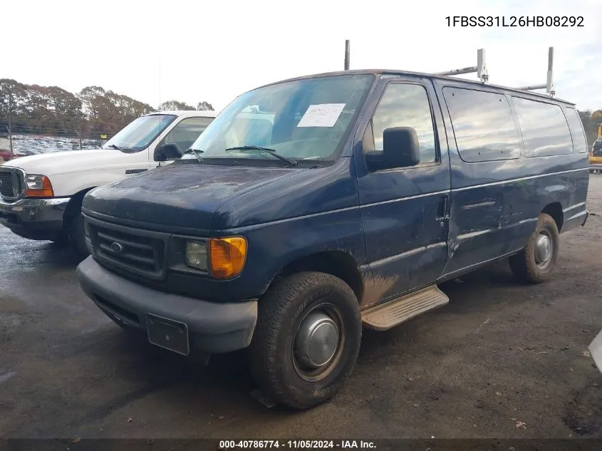 2006 Ford E-350 Super Duty Xl/Xlt VIN: 1FBSS31L26HB08292 Lot: 40786774