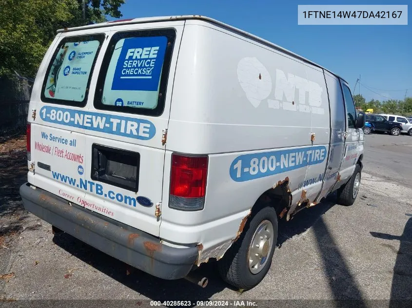 2007 Ford E-150 Commercial/Recreational VIN: 1FTNE14W47DA42167 Lot: 40285623