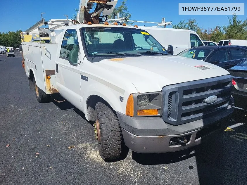 1FDWF36Y77EA51799 2007 Ford F-350 Chassis Xl/Xlt