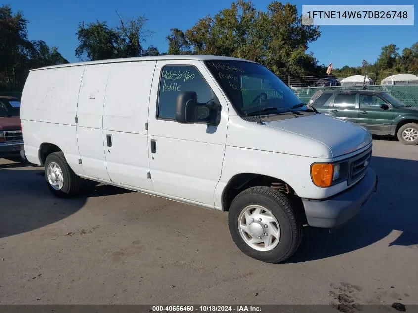 2007 Ford E-150 Commercial/Recreational VIN: 1FTNE14W67DB26748 Lot: 40656460